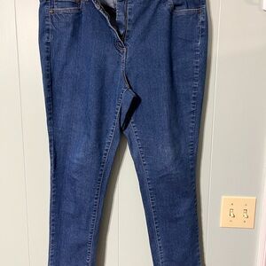 Woman Within Blue Skinny Jeans with Stretch